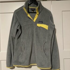 Patagonia pullover, women’s size Large, gray.